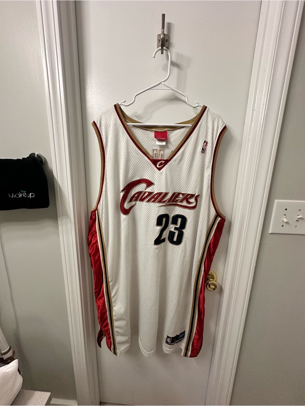 NBA Cleveland Cavaliers White Blue Red Gold Team Patch Jersey